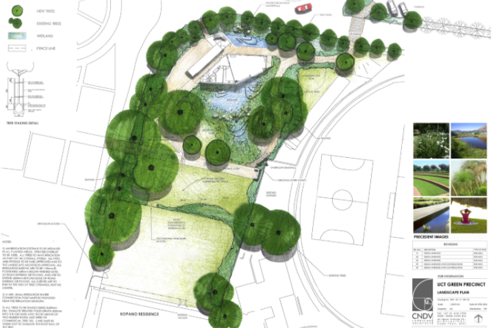 The green precinct and water treatment facility on UCT lower campus