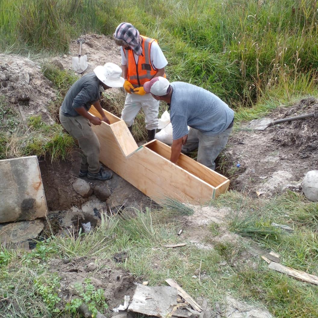 PaWS building cement weir